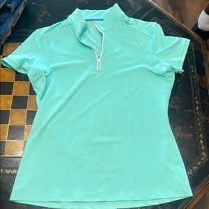 RJ Classic’s Womens Aqua Polo Shirt, size large